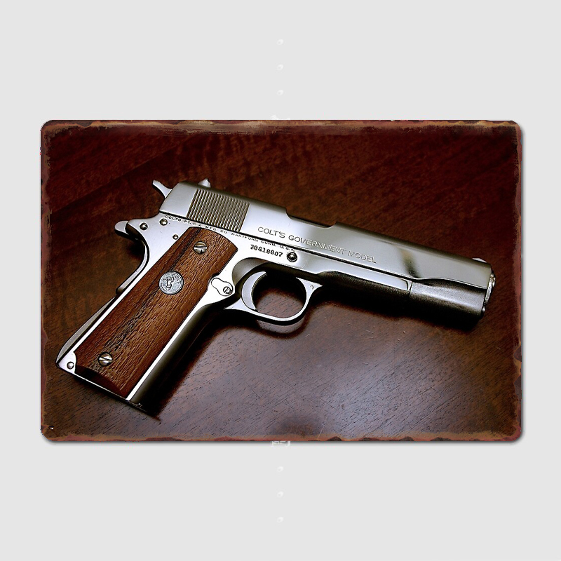 Home Cinema Room Design - Colt 1911 Classic Design Posters Metalen