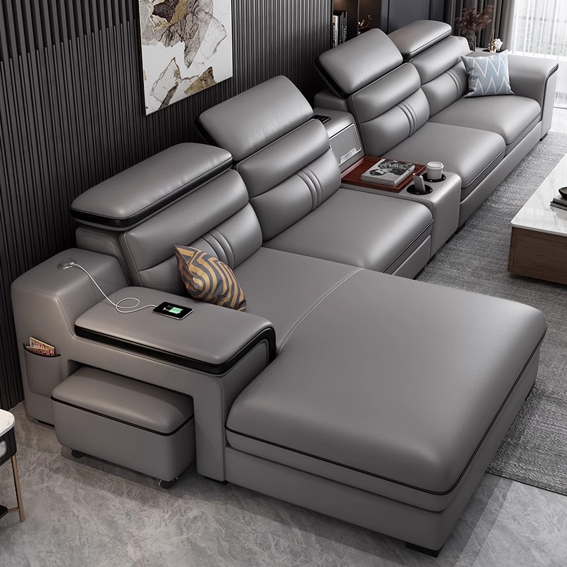 Home Cinema Room Design - Luxe Italiaanse kleine appartementbanken Multifunctionele fauteuil
