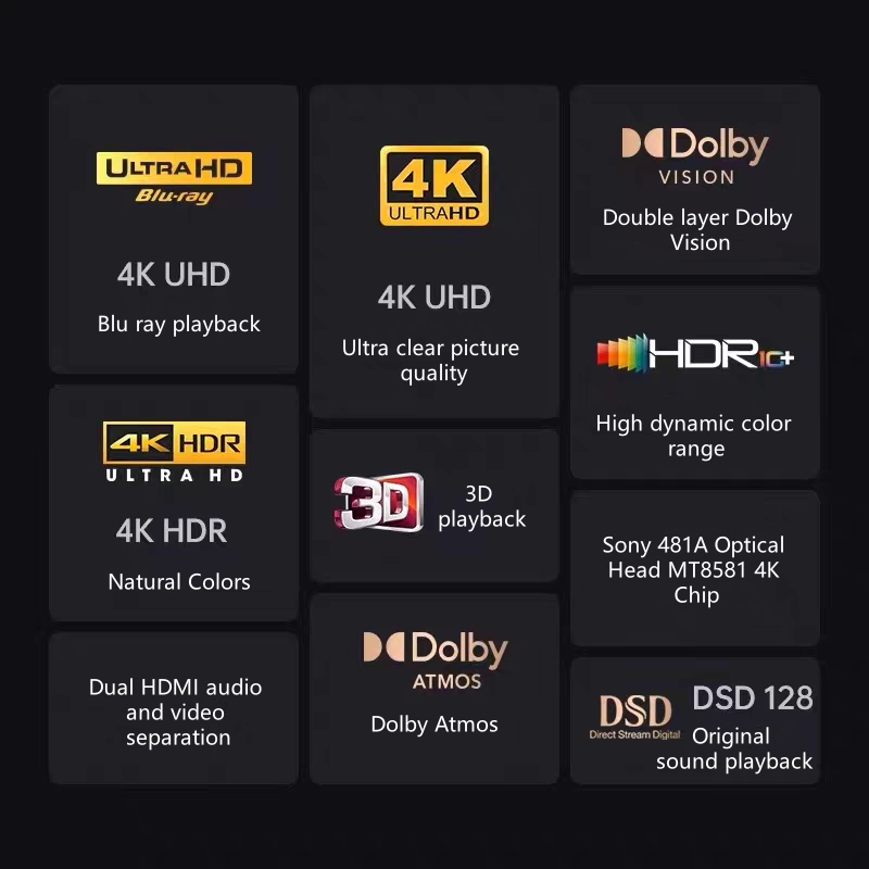 3D HD-kanaal Dolby Vision dvd- - Blu Ray Disc Player recensie en prijs