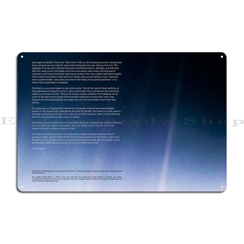 Lichtblauwe stip en Carl Sagan - Home Cinema Quotes recensie en prijs