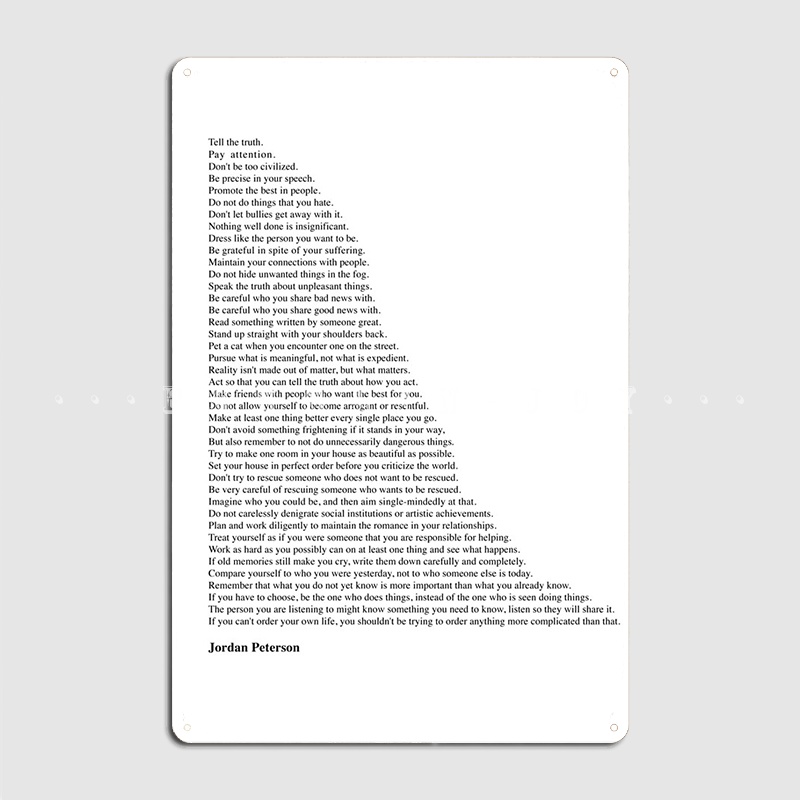 Jordan Peterson Citaten Metale - Home Cinema Quotes recensie en prijs