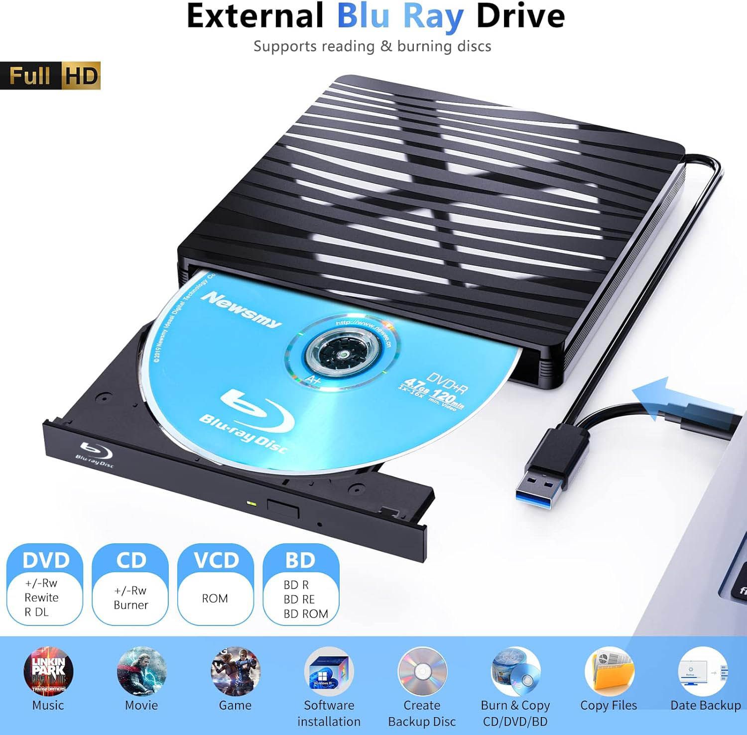 USB3.0 Externe Blu-ray Optisch - Blu Ray Disc Player recensie en prijs